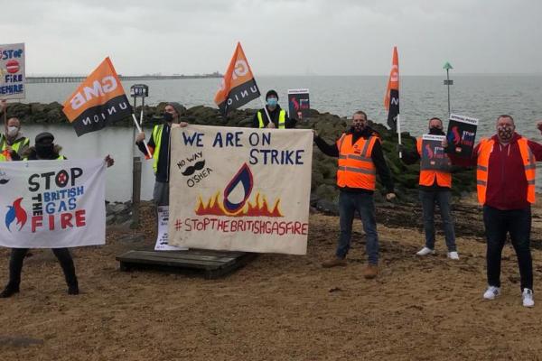 12 more days to follow day 16 strike today at British Gas