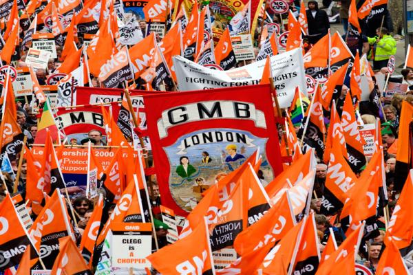 GMB hold protest after Engie announce wage cuts at Luton and Dunstable Hospital