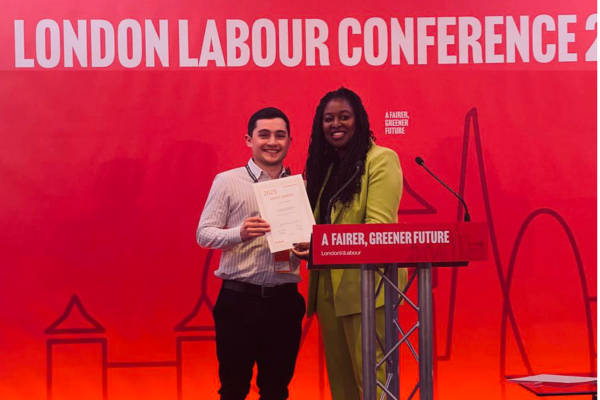 GMB London Young Members receive Merit Award from London Labour