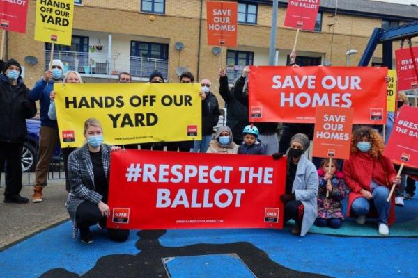 GMB London call on Mayor to end practices that undermine and discredit second estate ballot on Camden estate facing demolition