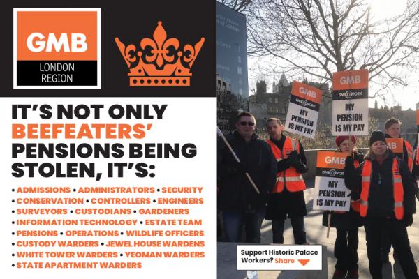 GMB members at Historic Royal Palaces to hold walkout and demonstration