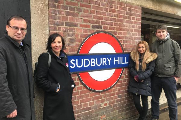 GMB members successfully campaign for step-free access at Sudbury Hill Station