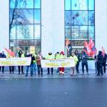 Bacton Gas Terminal workers stage pay parity protest at Shell HQ