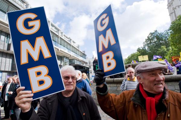 GMB London join protest over Carillion job losses