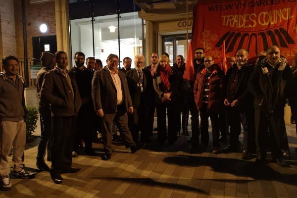 GMB and Labour disappointed by lack of support from Welwyn Hatfield Council over taxi rank dispute